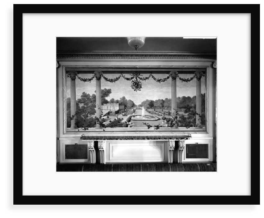 Decorative painting in the First Class Dining Saloon on the 'Aquitania' (1914) by Bedford Lemere & Co.