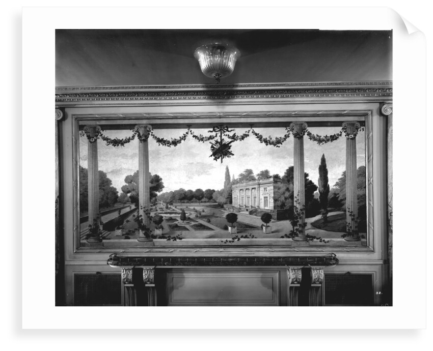 Decorative painting in the First Class Dining Saloon on the 'Aquitania' (1914) by Bedford Lemere & Co.