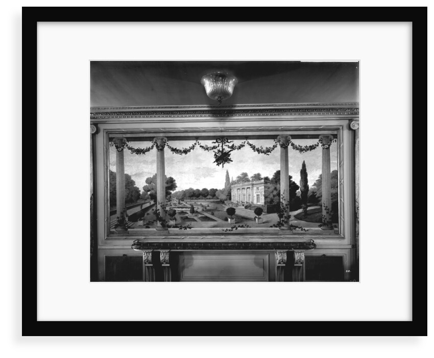 Decorative painting in the First Class Dining Saloon on the 'Aquitania' (1914) by Bedford Lemere & Co.