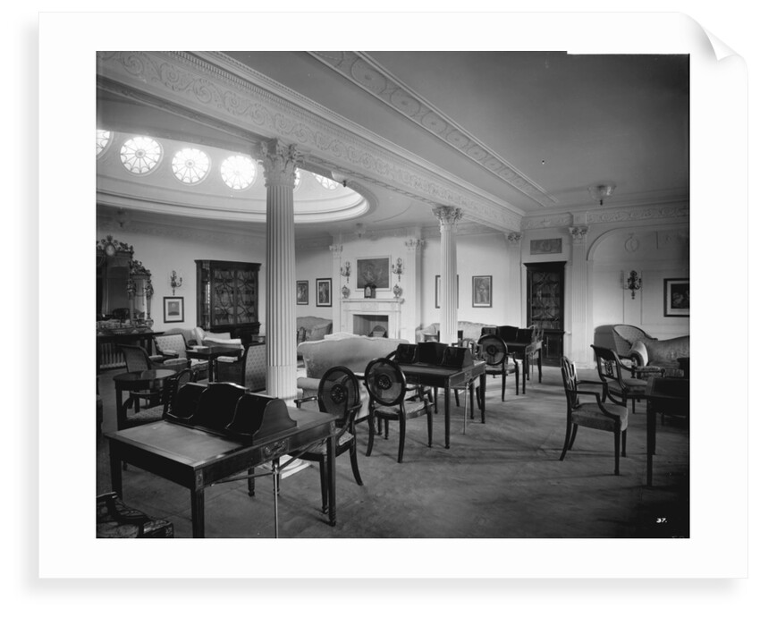 First Class Drawing Room on the 'Aquitania' (1914) by Bedford Lemere & Co.
