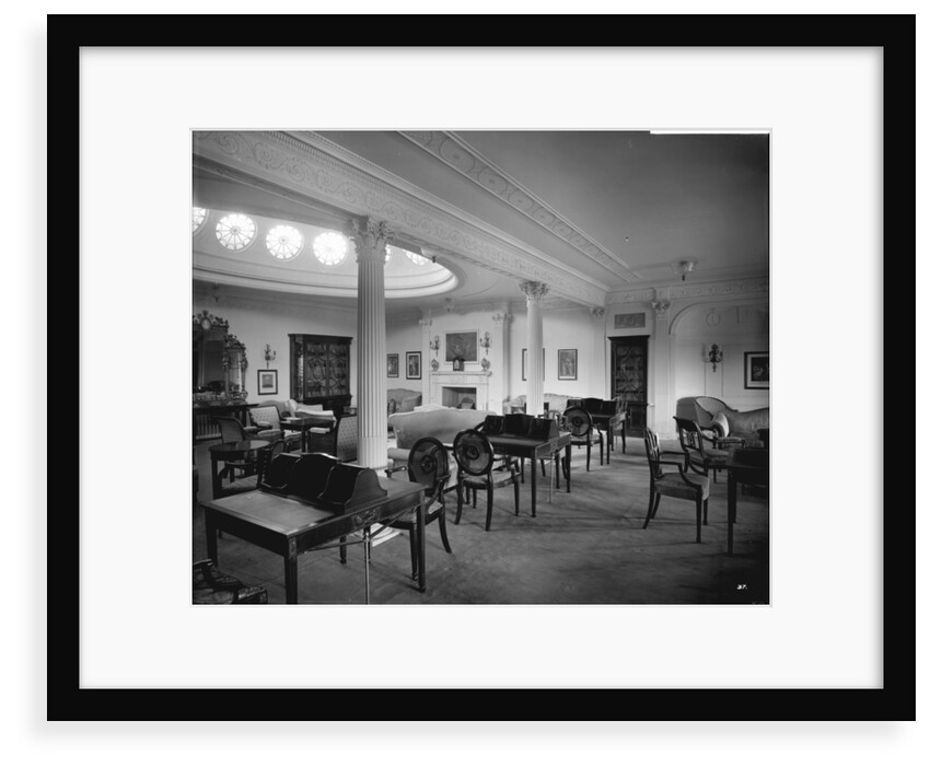First Class Drawing Room on the 'Aquitania' (1914) by Bedford Lemere & Co.