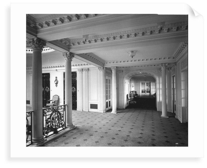 Grand Entrance on the 'Aquitania' (1914) by Bedford Lemere & Co.