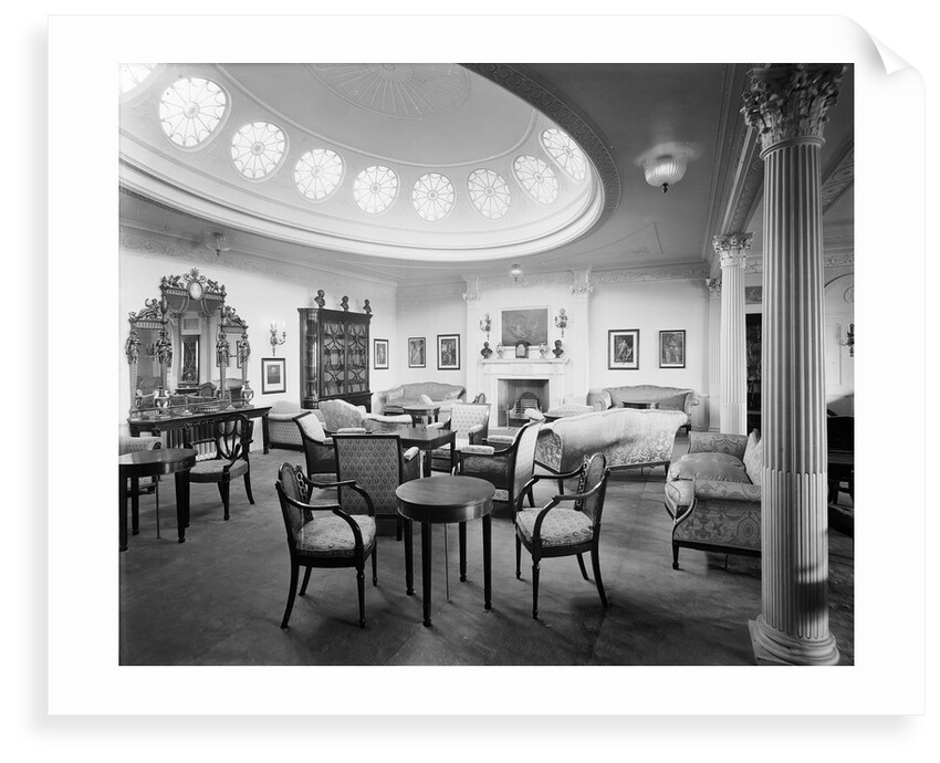 First Class Drawing Room on the 'Aquitania' (1914) by Bedford Lemere & Co.
