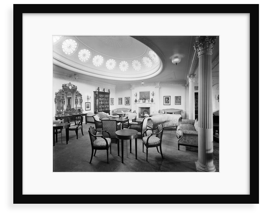 First Class Drawing Room on the 'Aquitania' (1914) by Bedford Lemere & Co.