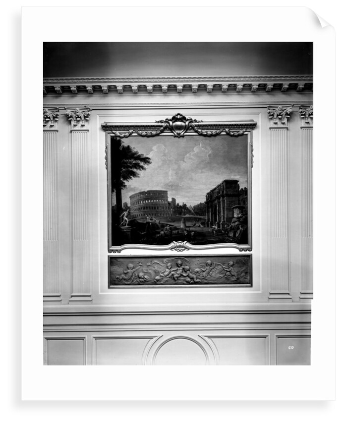 Decorative painting in the Grand Entrance on the 'Aquitania' (1914) by Bedford Lemere & Co.