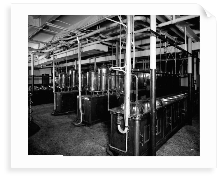Still Room on the 'Aquitania' (1914) by Bedford Lemere & Co.