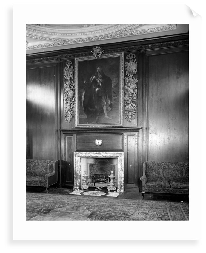 Fireplace in the First Class Smoking Room on the 'Aquitania' (1914) by Bedford Lemere & Co.