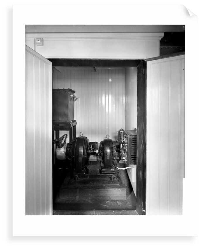 Motor Alternator Room on the 'Aquitania' (1914) by Bedford Lemere & Co.