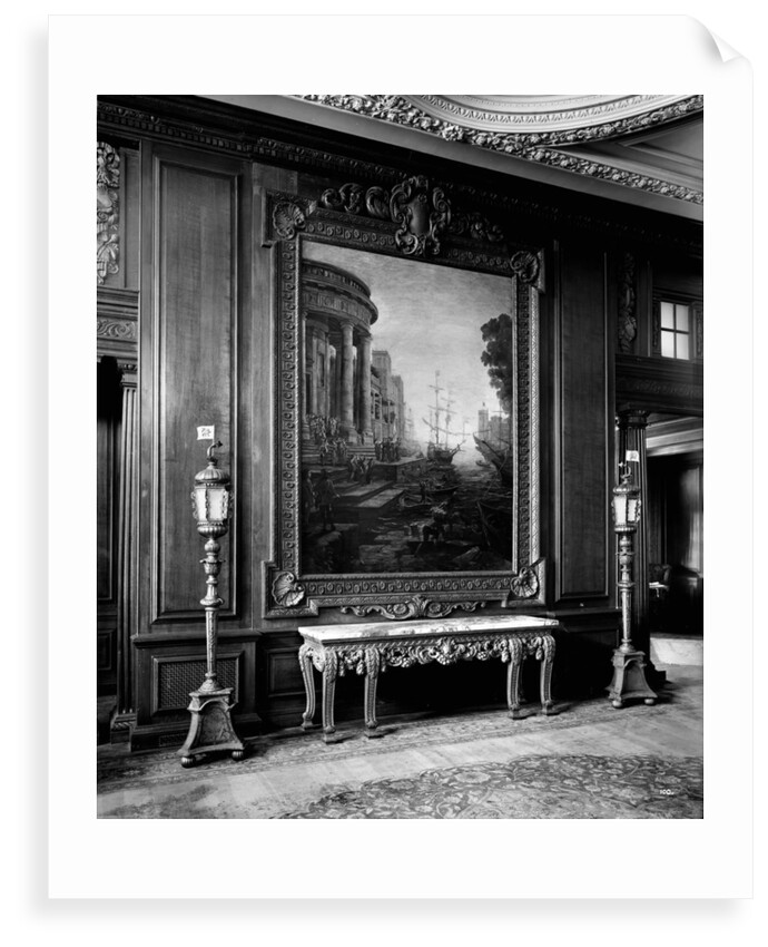 Painting in the First Class Smoking Room on the 'Aquitania' (1914) by Bedford Lemere & Co.