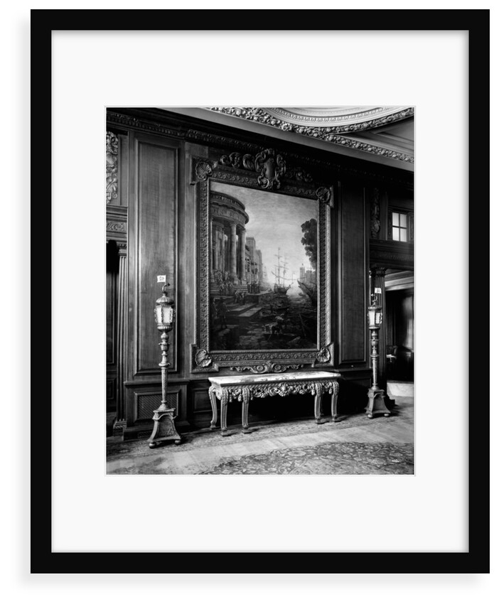 Painting in the First Class Smoking Room on the 'Aquitania' (1914) by Bedford Lemere & Co.