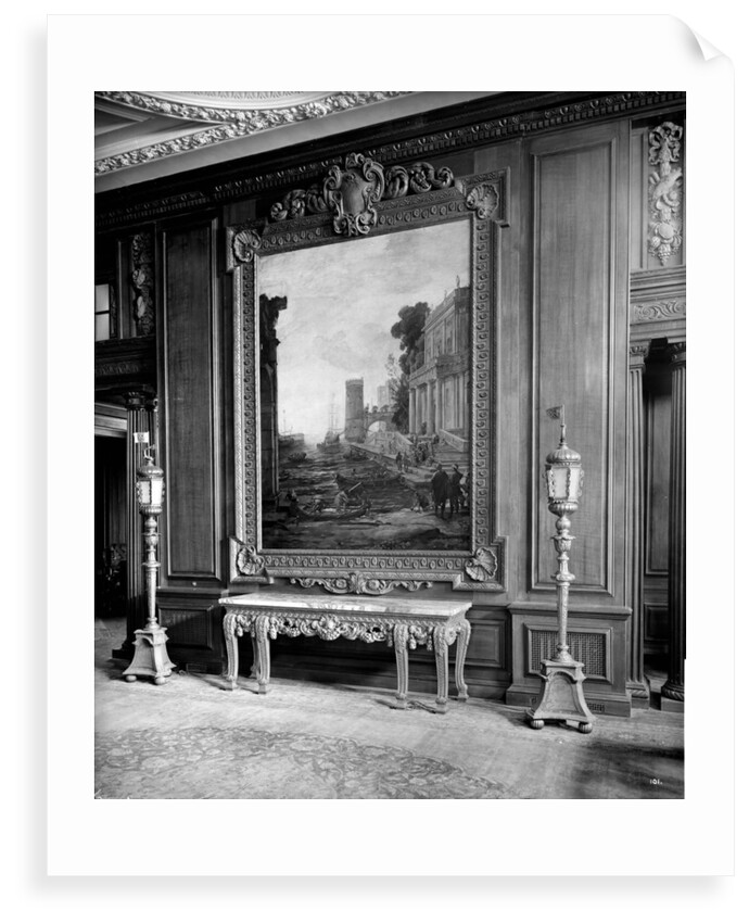 Painting in the First Class Smoking Room on the 'Aquitania' (1914) by Bedford Lemere & Co.