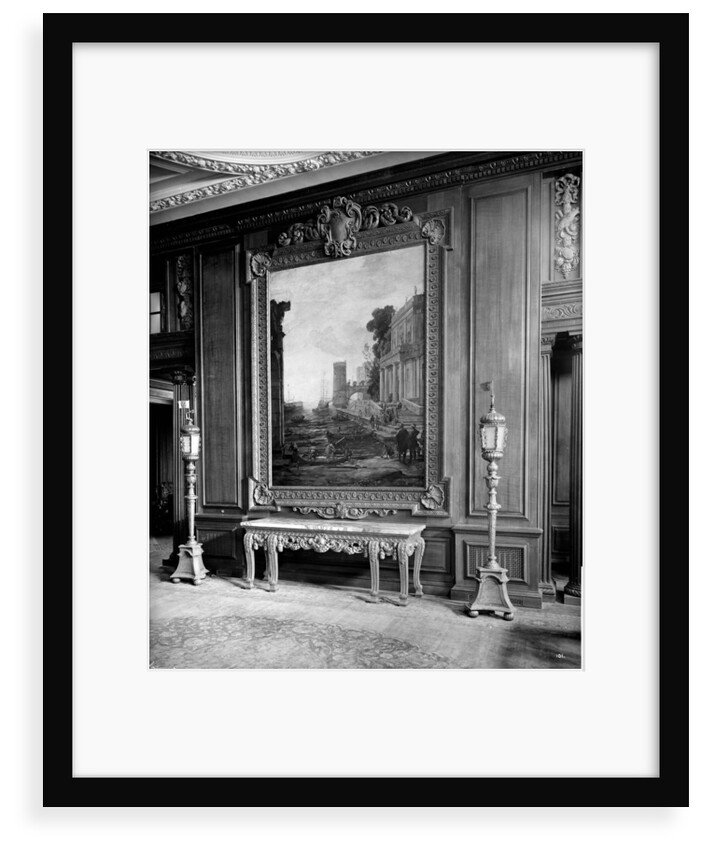 Painting in the First Class Smoking Room on the 'Aquitania' (1914) by Bedford Lemere & Co.