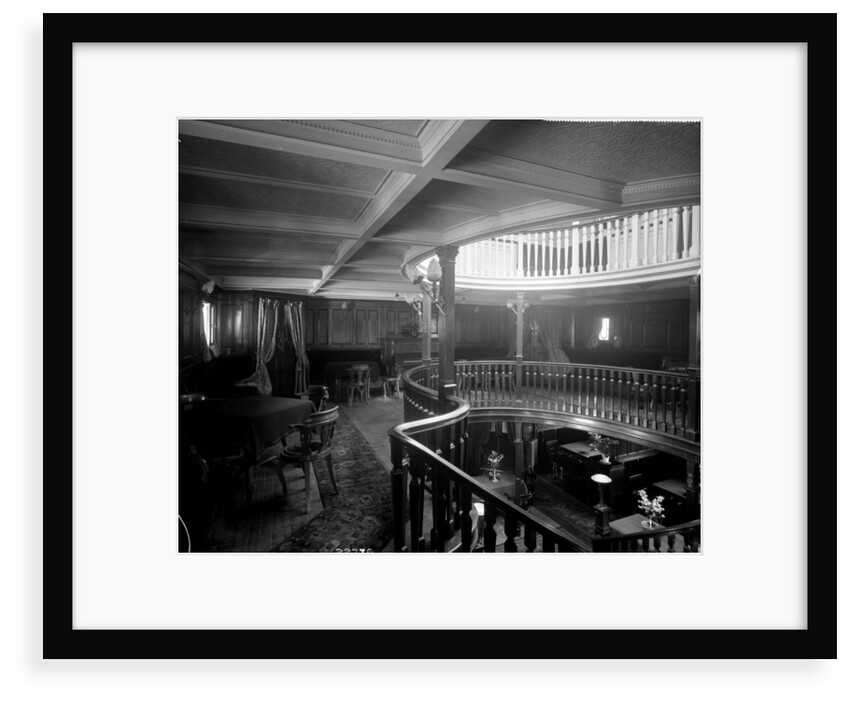 First Class Music and Recreation Room on the 'Highland Brae' (1910) by Bedford Lemere & Co.