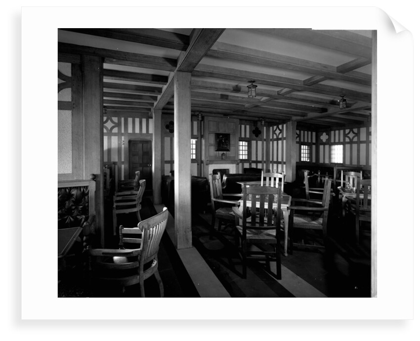 Cabin Class Smoking Room on the 'Missanabie' (1914) by Bedford Lemere & Co.