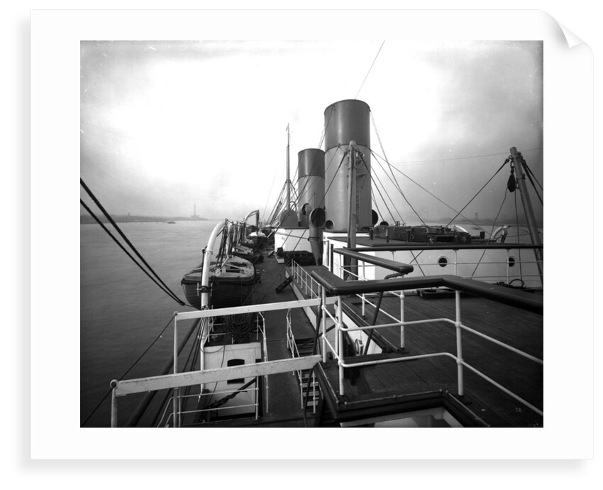 Boat Deck on the 'Missanabie' (1914) by Bedford Lemere & Co.