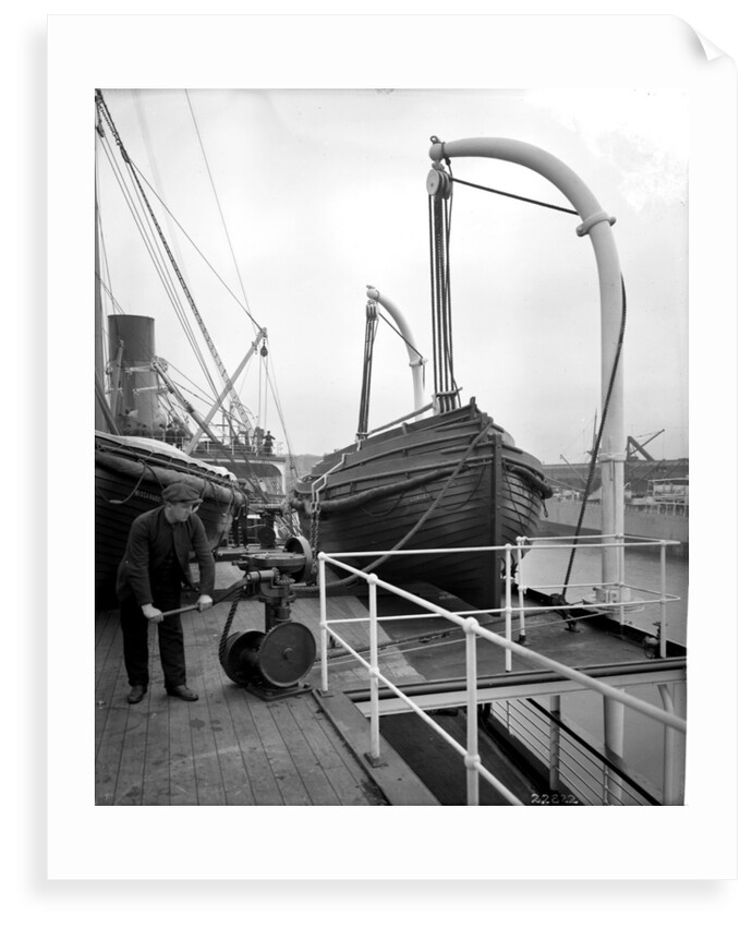 Aft Boat Deck on the 'Missanabie' (1914) by Bedford Lemere & Co.