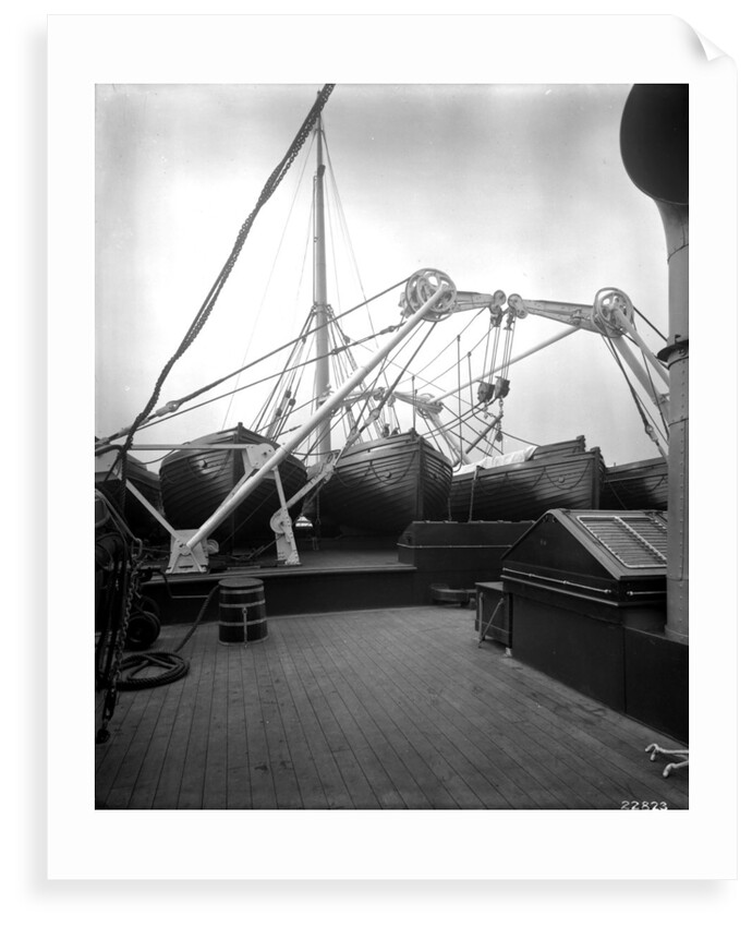 Boat Deck on the 'Missanabie' (1914) by Bedford Lemere & Co.