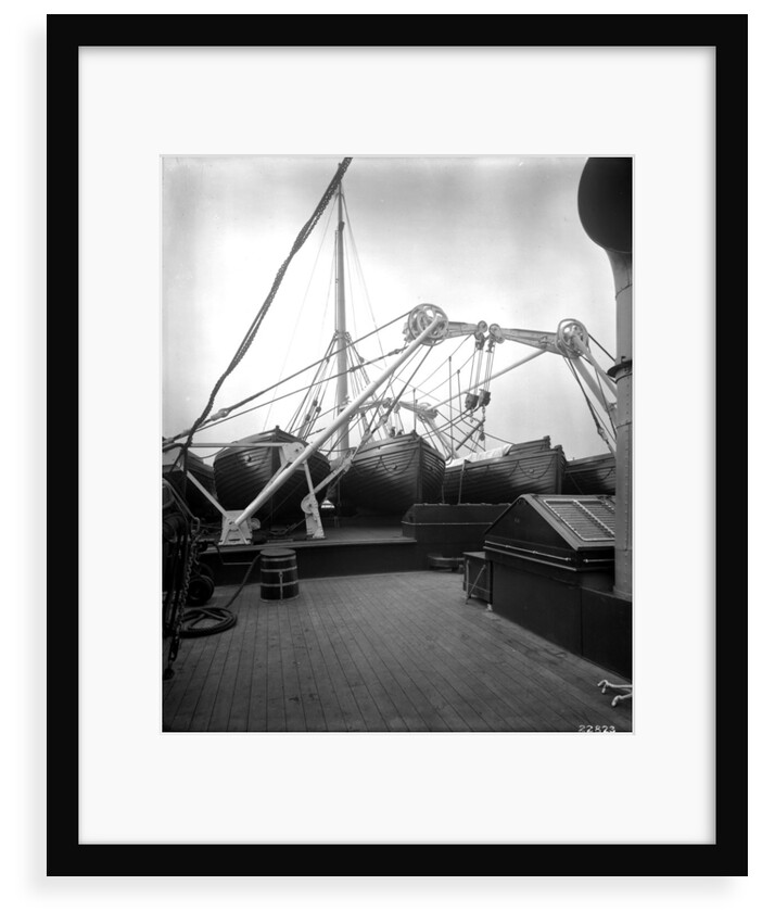 Boat Deck on the 'Missanabie' (1914) by Bedford Lemere & Co.