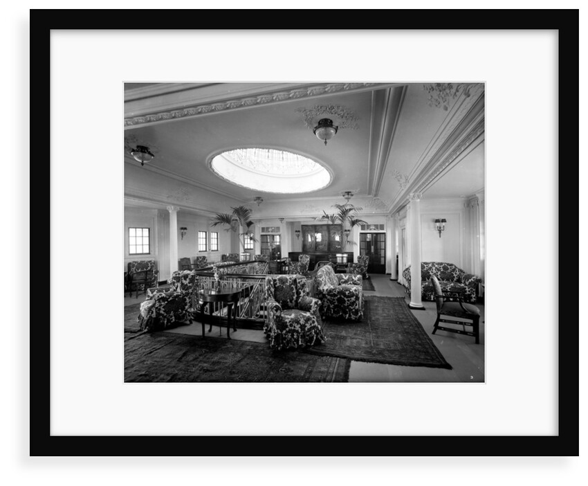First Class Lounge on the 'Essequibo' (1914) by Bedford Lemere & Co.