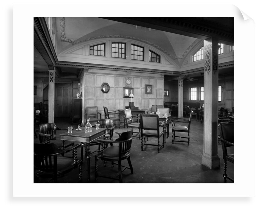 First Class Smoking Room on the 'Essequibo' (1914) by Bedford Lemere & Co.