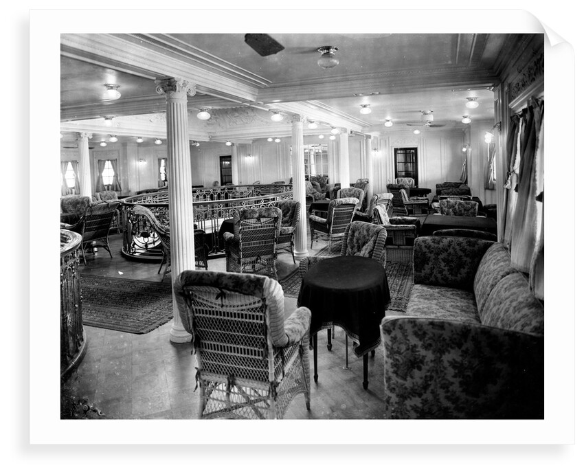 First Class Smoking Lounge on the 'Niagara' (1913) by Bedford Lemere & Co.