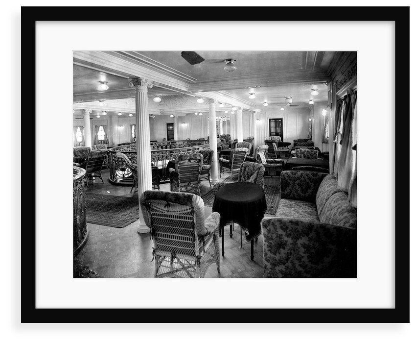 First Class Smoking Lounge on the 'Niagara' (1913) by Bedford Lemere & Co.