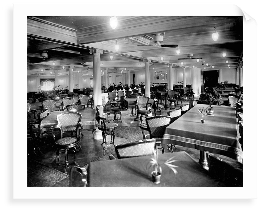 First Class Dining Saloon on the 'Niagara' (1913) by Bedford Lemere & Co.