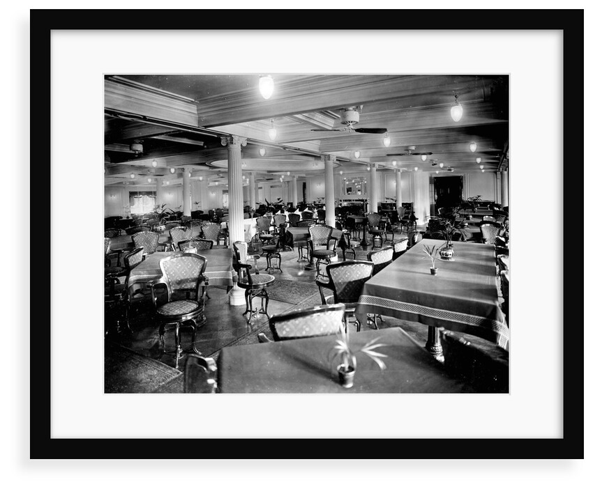 First Class Dining Saloon on the 'Niagara' (1913) by Bedford Lemere & Co.