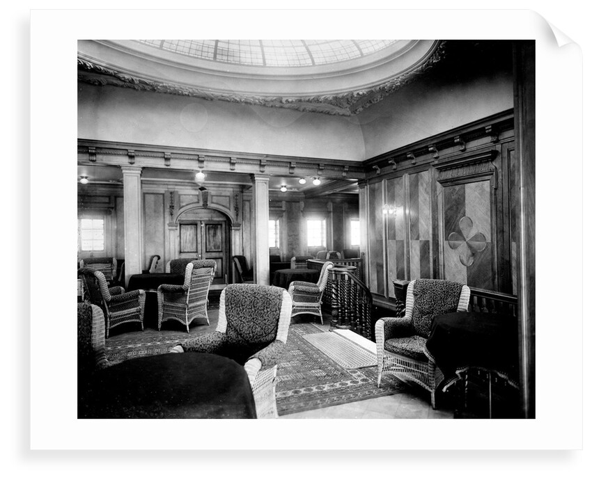 First Class Smoking Room on the 'Niagara' (1913) by Bedford Lemere & Co.