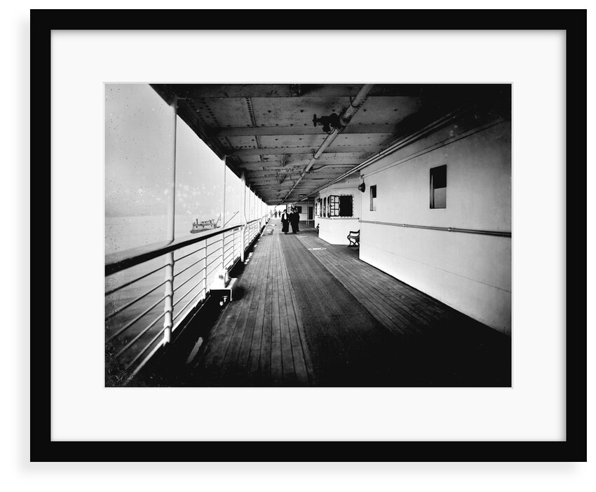 Promenade Deck on the 'Niagara' (1913) by Bedford Lemere & Co.
