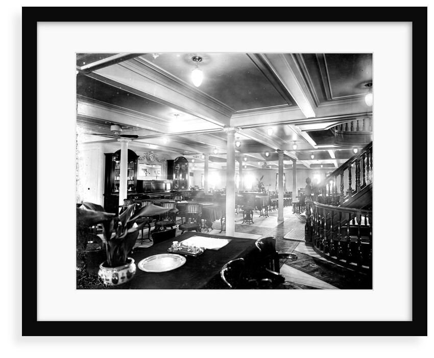 Second Class Dining Saloon on the 'Niagara' (1913) by Bedford Lemere & Co.