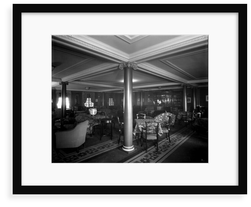 Cabin Class Lounge on the 'Melita' (1918) by Bedford Lemere & Co.