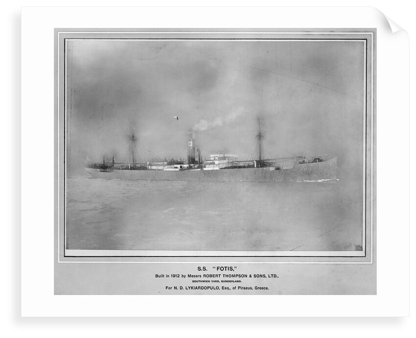 The 'Fotis' (Gr, 1912) under way by unknown
