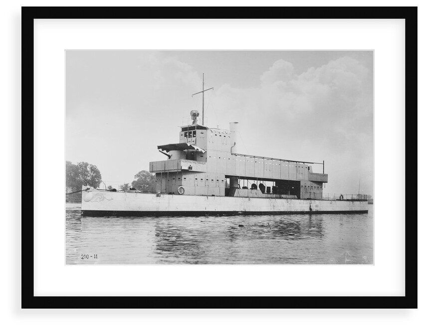 'Melik' 1897, moored on the River Thames at Chiswick during trials period by unknown
