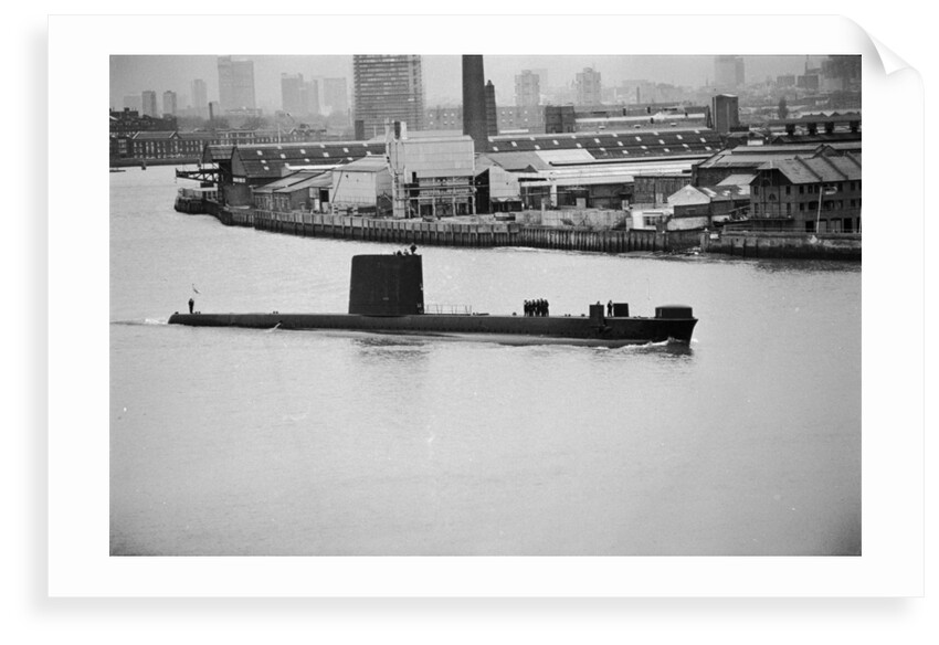 HMS 'Opportune' passing Greenwich by unknown