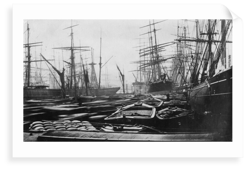 The South West India Dock, London, circa 1880 by unknown