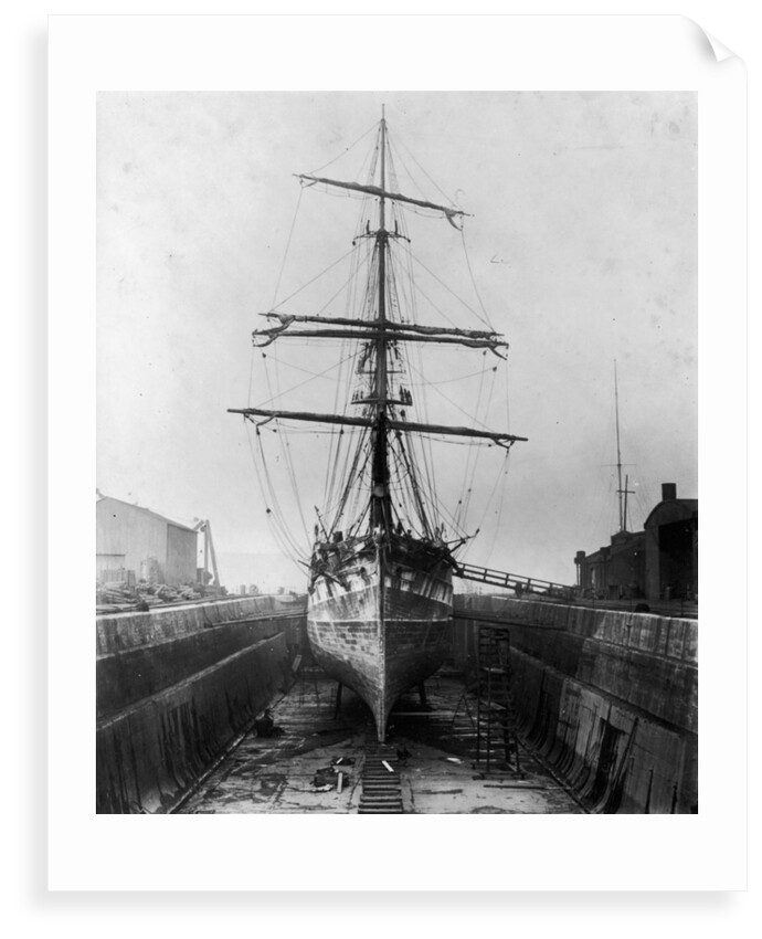 The 'Ferreira' in the New Lower Union Dry Dock, Limehouse by unknown