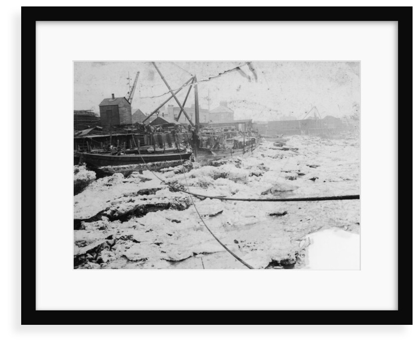 The big freeze at Anchor and Hope Wharf, Charlton by unknown