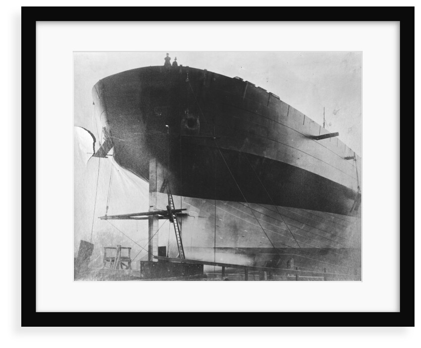 View of Brunel's 'Great Eastern' prior to her 1858 launch by unknown