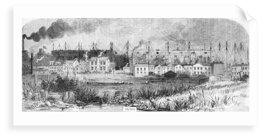 The 'Great Eastern' (1858) under construction by unknown
