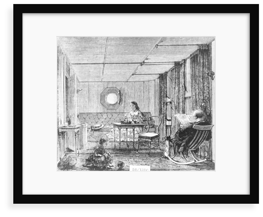 Family saloon on board the 'Great Eastern' (1858) by unknown