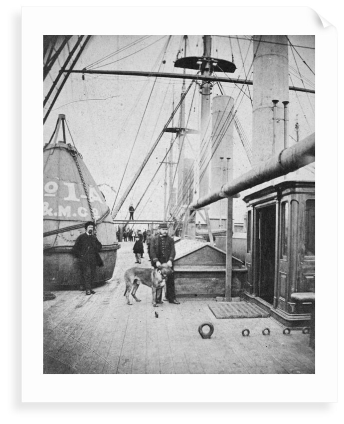 Deck view of Brunel's 'Great Eastern' (1858) by unknown