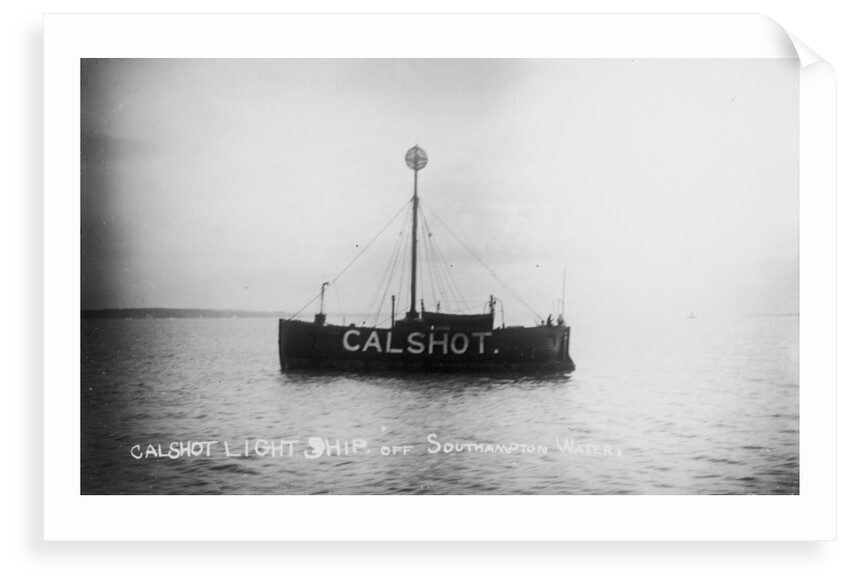 Calshot lightship off Southampton Water by unknown