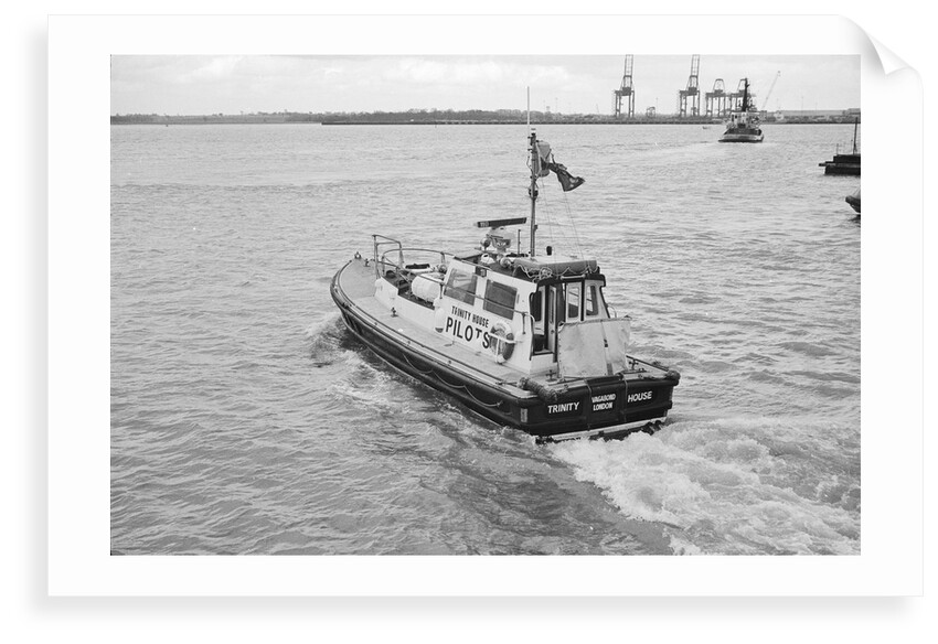 The Trinity House 'Vagabond' leaving Harwich Pier, 1986 by unknown