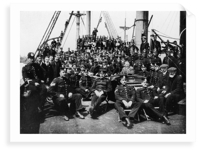 Police and strike-breakers during the 1911 strike by W. H. Powell