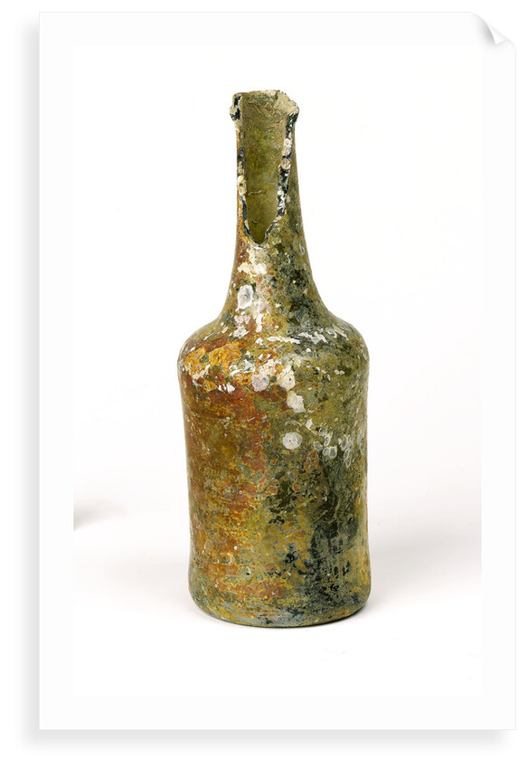 Glass wine bottle by Unknown