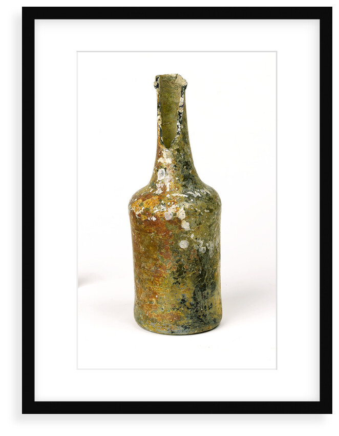 Glass wine bottle by Unknown