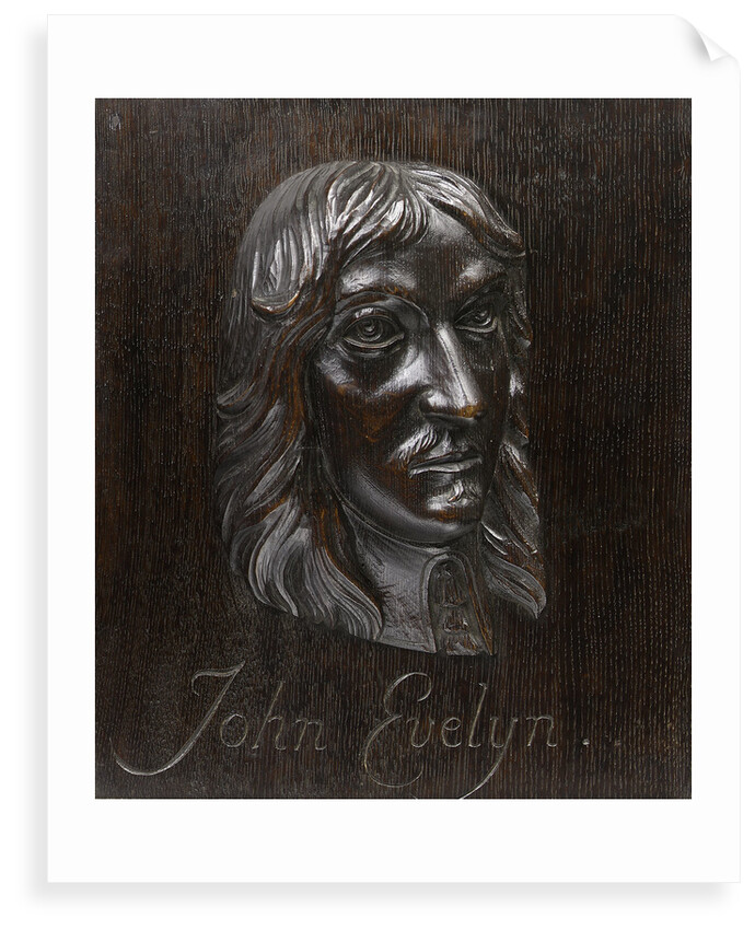 John Evelyn (1620-1706) by Grinling Gibbons