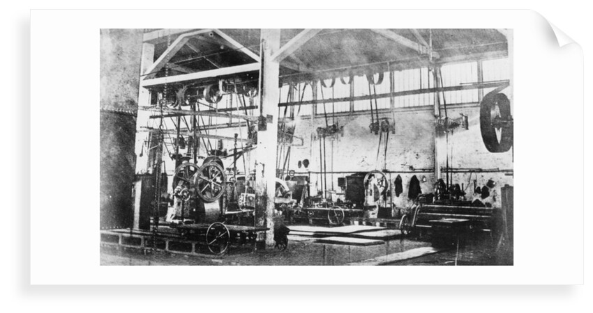 The boiler shop of the Penn and Son Works at Deptford Pier by unknown