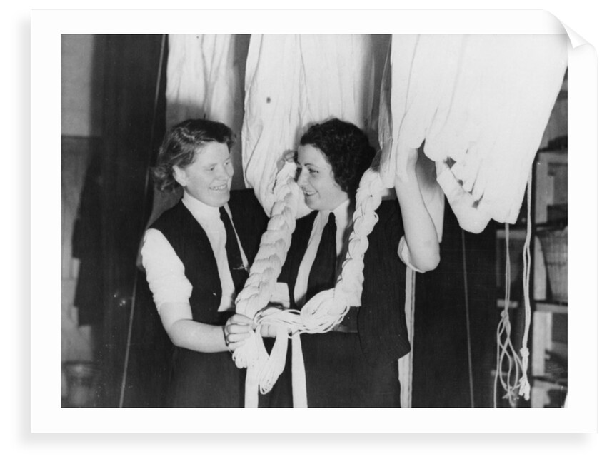 WRNS parachute packers, during the Second World War by unknown